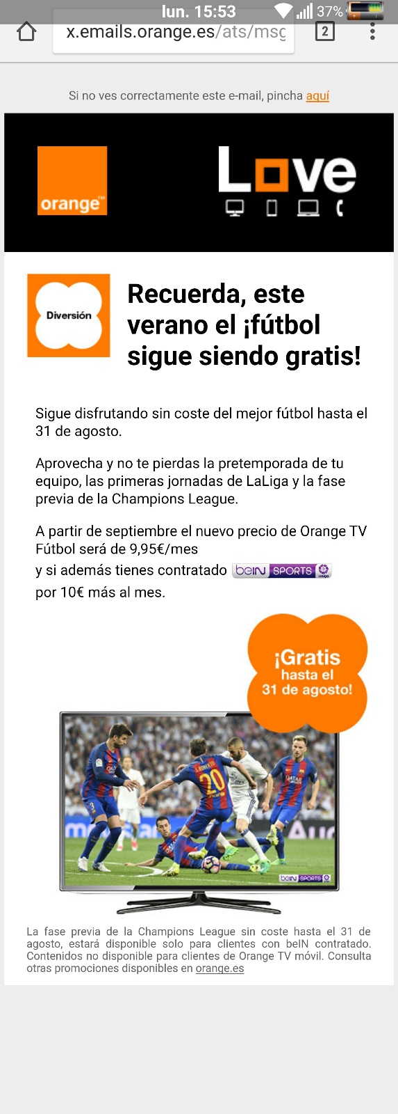 Orange tv futbol