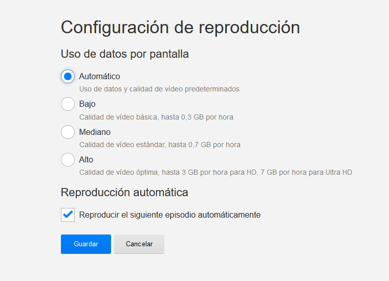 Reproducción automática
