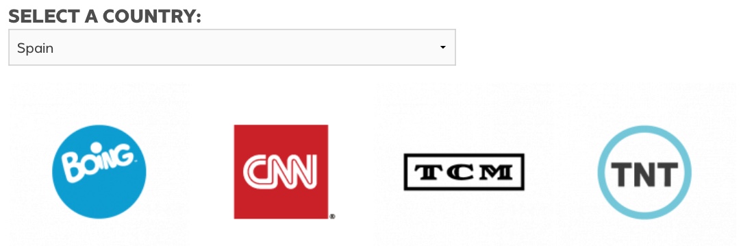 Brands and Locations Turner: Web Oficial de Turner: Canales lineales de Turner accesibles para España.
