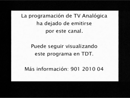 Ya se ha producido el apagón analógico en Madrid, Barcelona y Sevilla, entre otras ciudades