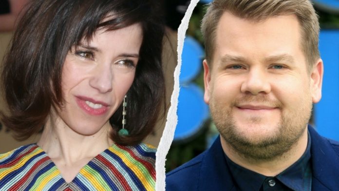 James Corden y Sally Hawkins (1)