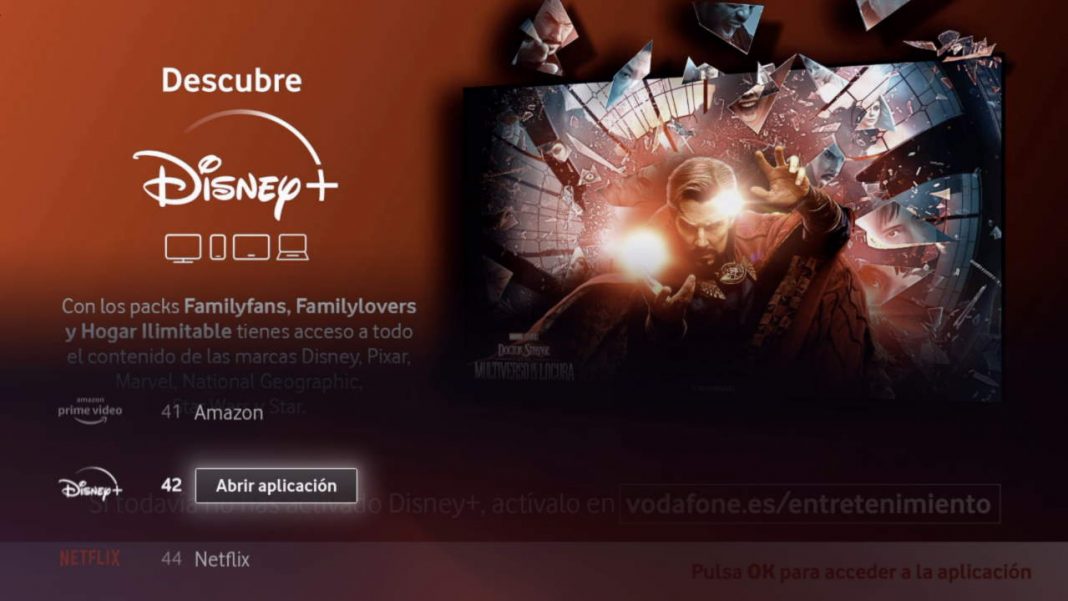 Disney+ en Vodafone