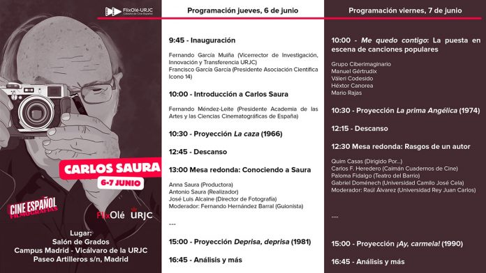 PROGRAMACIÓN CARLOS SAURA