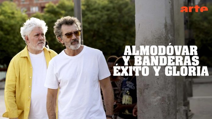 Almodóvar y Bandera Éxito y gloria
